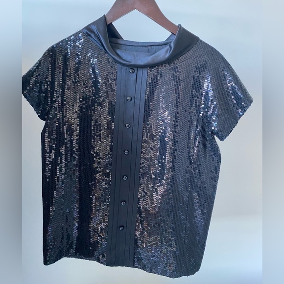 Robert Rodriguez Black Sparkle Shirt - Picture 3 of 4